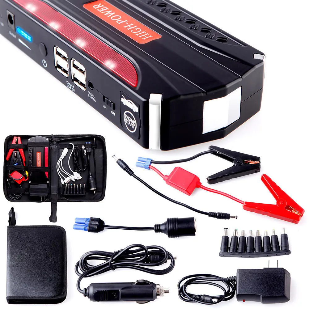 68800mah portable Booster Battery car battery jumping  super capacitor mini powerbank jump starter 12v