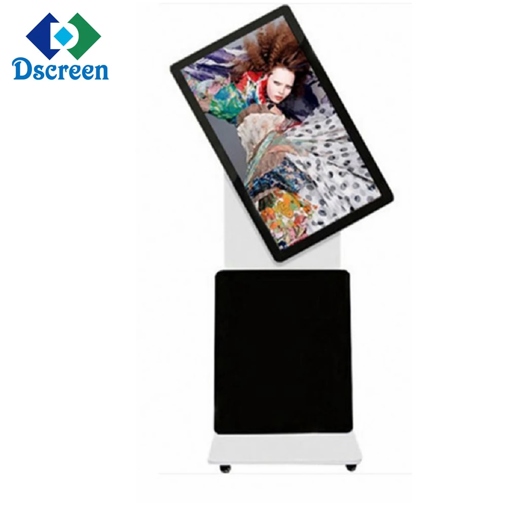 Dscreen Multi Touch Screen Kiosk Floor Standing Photo Booth Kiosk Rotation Advertising Kiosk
