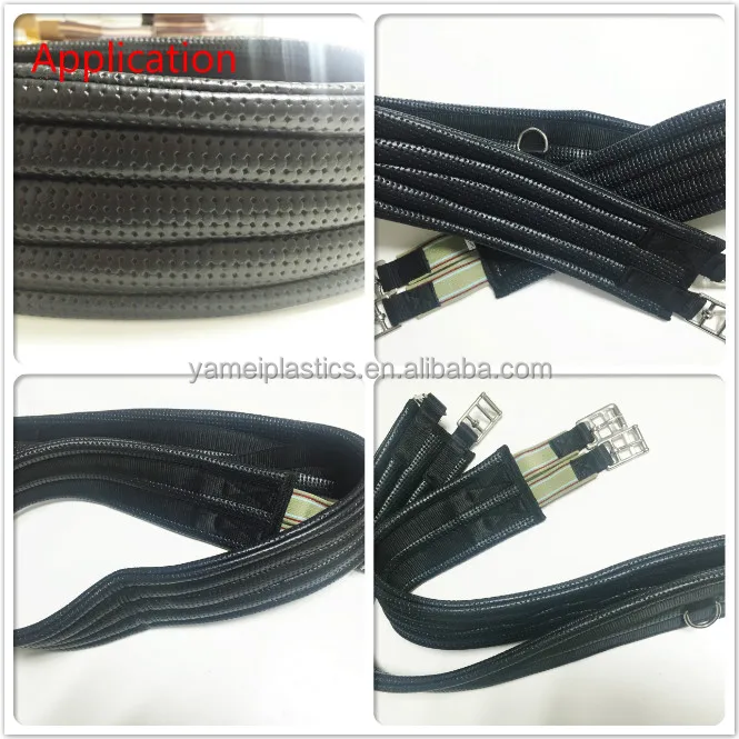 casting pvc artificial leather for horse harness and horse girth