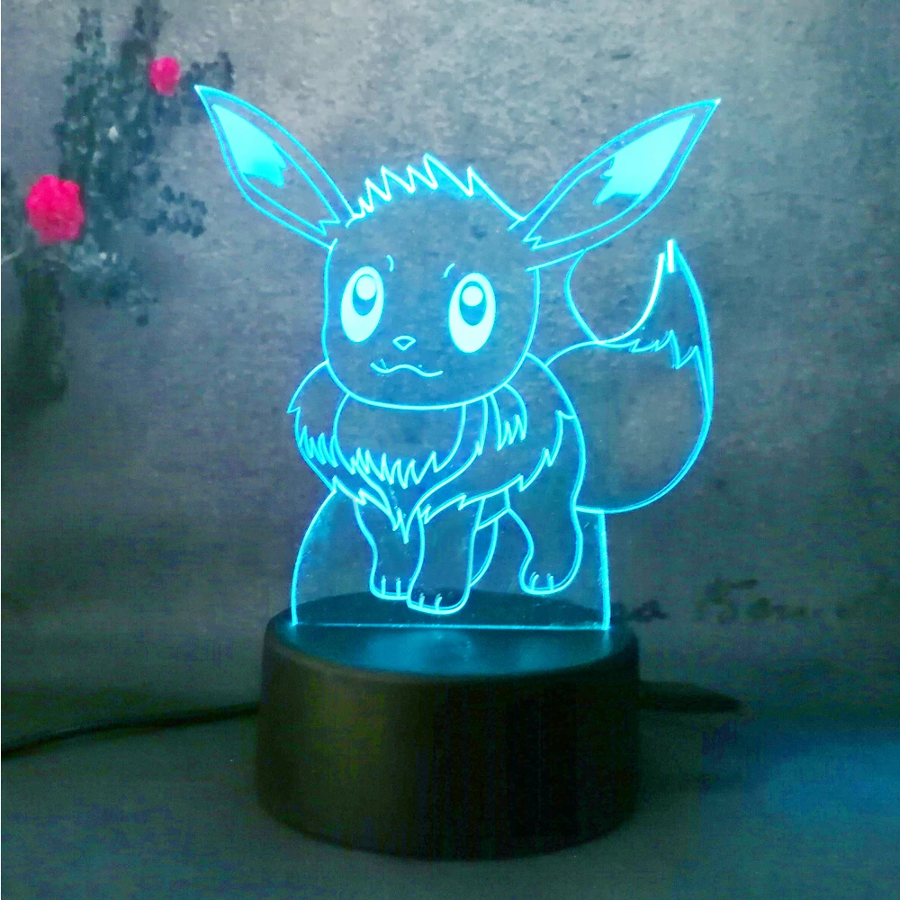 3D Touch Game Pokemon Go Action Figure Led light Creative Atmosphere Lamp Jenny Tortoise 7 color change modern lamp  Home Decor