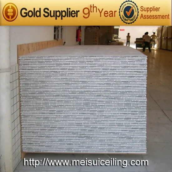 
Fireproof Waterproof 1.2*2.4 gypsum board, gypsum ceiling board, gypsum wall board 