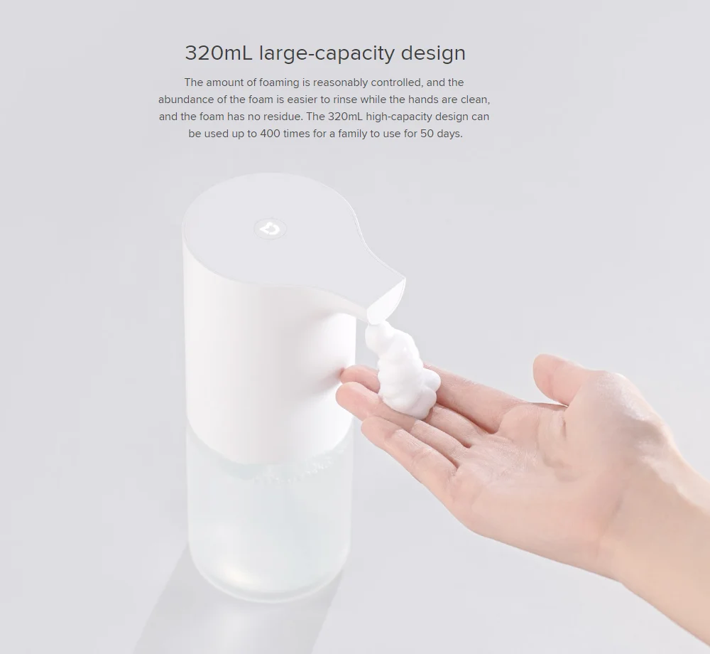 Xiaomi Mi Automatic Soap Dispenser Set Mijia Contactless Soap Dispenser Antibacterial LargeCapacity Mi Home Hand-Washing Machine