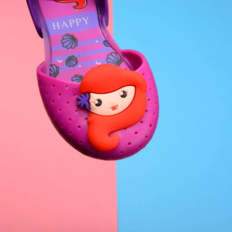 Сандалии из ПВХ для девочек с изображением русалки сказочной принцессы