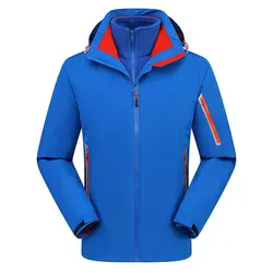 Men Ski jacket outdoor Waterproof Winter Heated Clothes Ski Jacket Mens Sport 3 In One Jacket  Ski jaket Mens