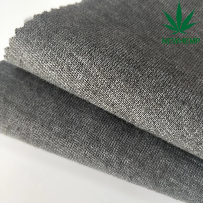
55% hemp 45% recycle polyester blends hemp clothing fabric for sweater 