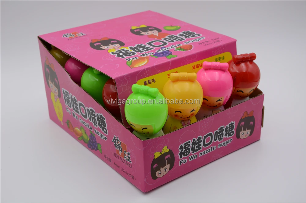 FU WA fruit flavers spray bottle liquid candy spray nozzles toy candy