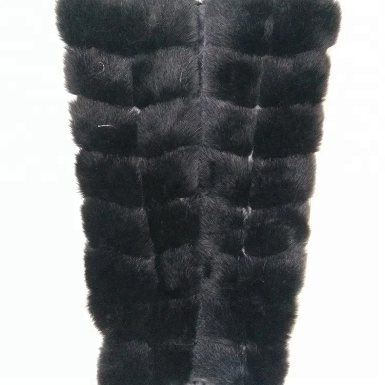 
Ladies Fancy Knit Waistcoat Womens Raccoon Faux Fur Vest 