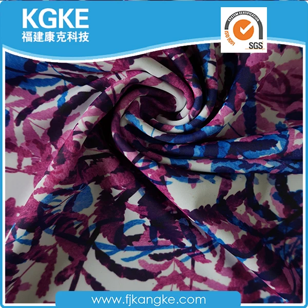 
Digital Printed 82 polyester 18 spandex fabric for Women Sportswear 