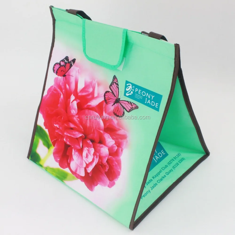 Insulated Bag Grocery Tote Bag to Keep Hot and Cold Food Thermal for Frozen or Hot Food Carrier Customized Logo Is Acceptable