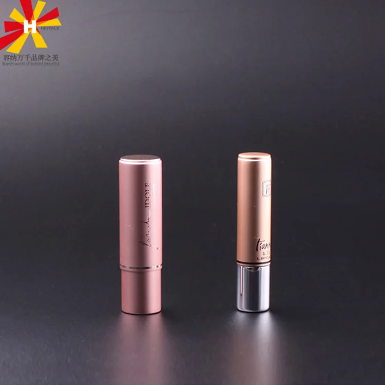 luxury metal gold silver empty lipstick bottle