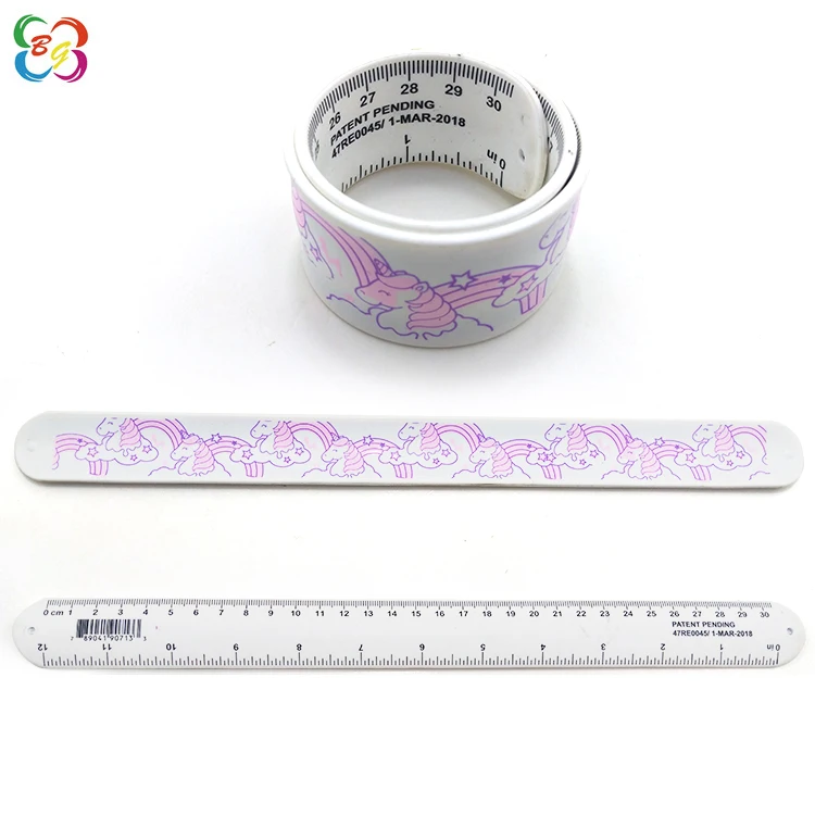 Wholesale China products silicone rubber slap flexible ruler for kids