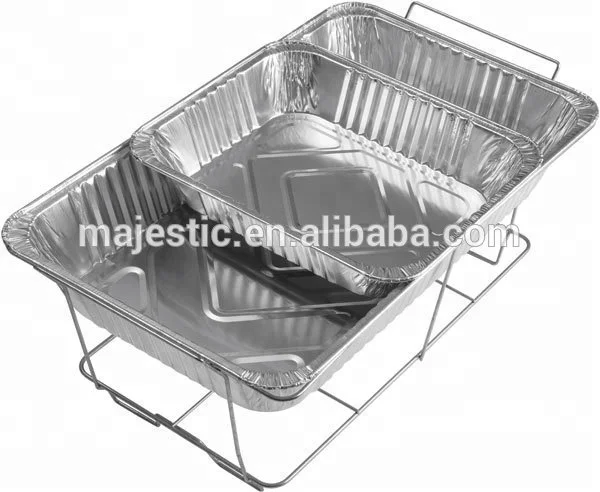 Family Party Hotel Buffet Tin Foil Barbecue Plate Full Size Pan
