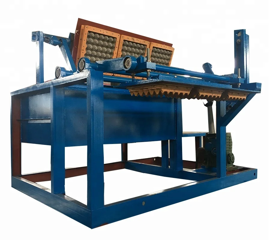 Малый отходов бумаги, картона целлюлозно литье яйцо лоток машина с сушкой