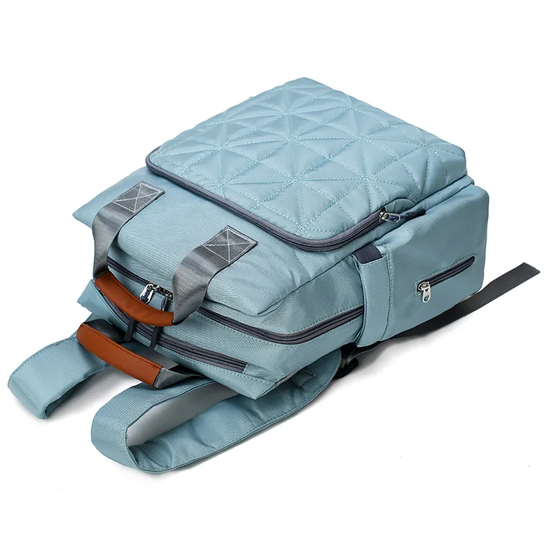 cheap top rated cute  blue polyester baby boy big diaper bag tote backpack diaper bags for moms