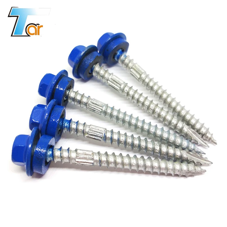 hexagonal arandela cabeza Phillips Drive autoperforantes madera hex head self tapping screw with EPDM / PVC washer