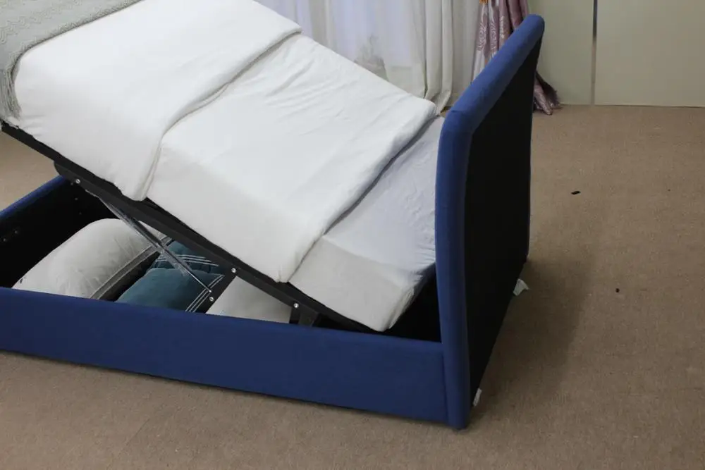 
Divan Kids Bed Single Upholstered Bed Frame Gas Lift Bed 