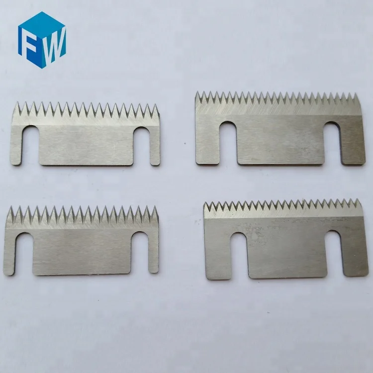 
Plastic film cutting serrated sealing blade tooth knife for packing machine 