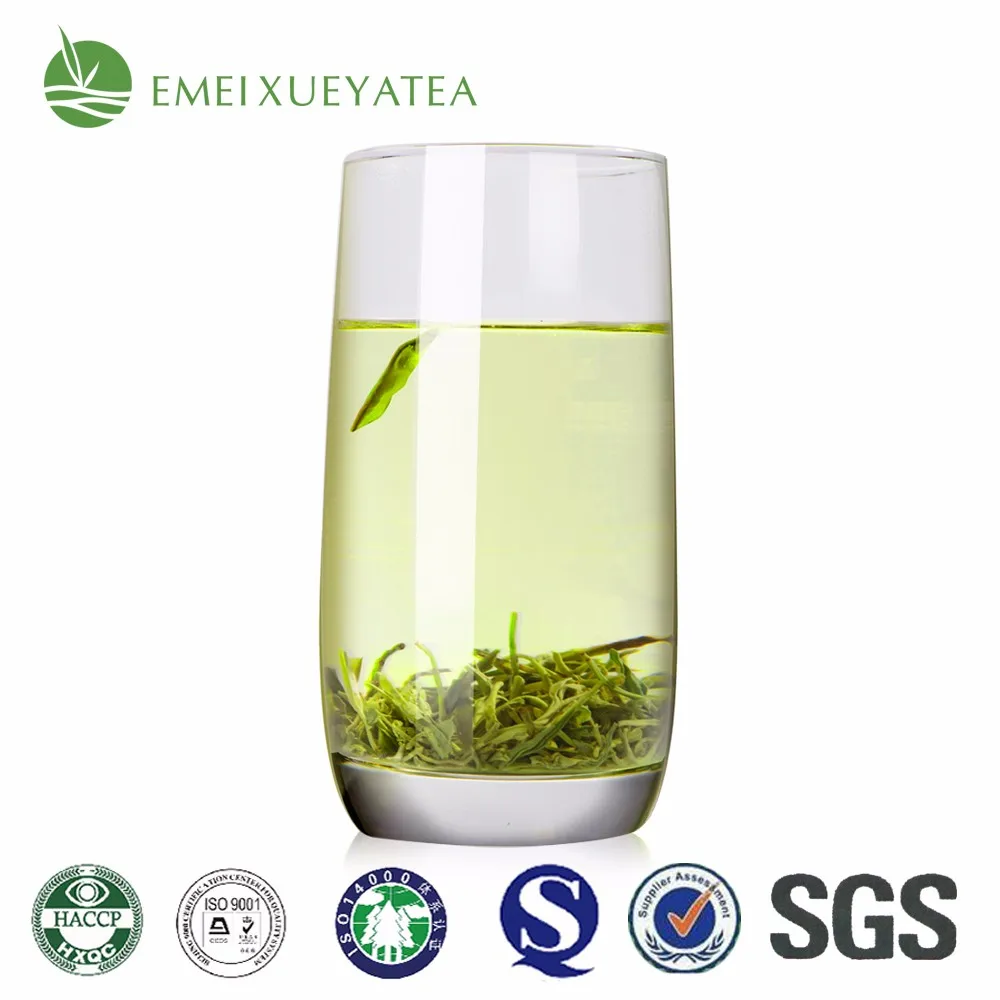 Best Chinese tea gift import tea bulk famous brand Emei Xueya Certificated mao feng whole leaves caffeinated full leaf green tea