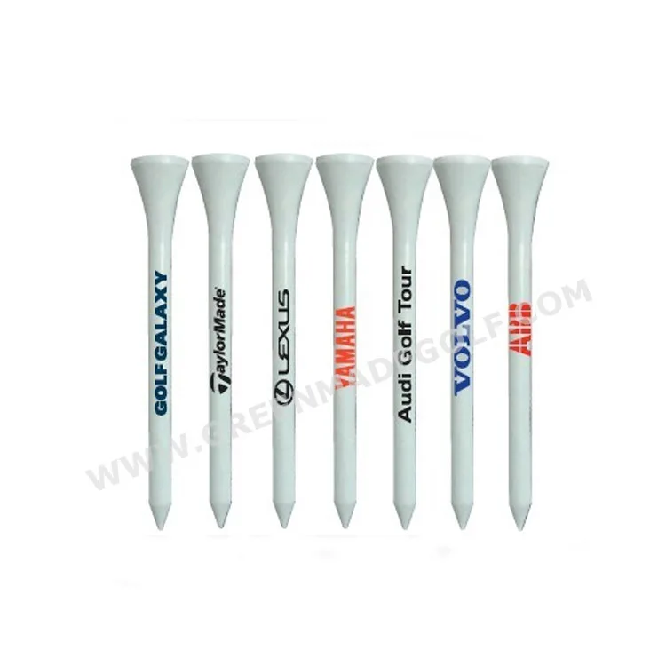 Custom golf tee printing machine Golf Products 70mm wooden golf tees