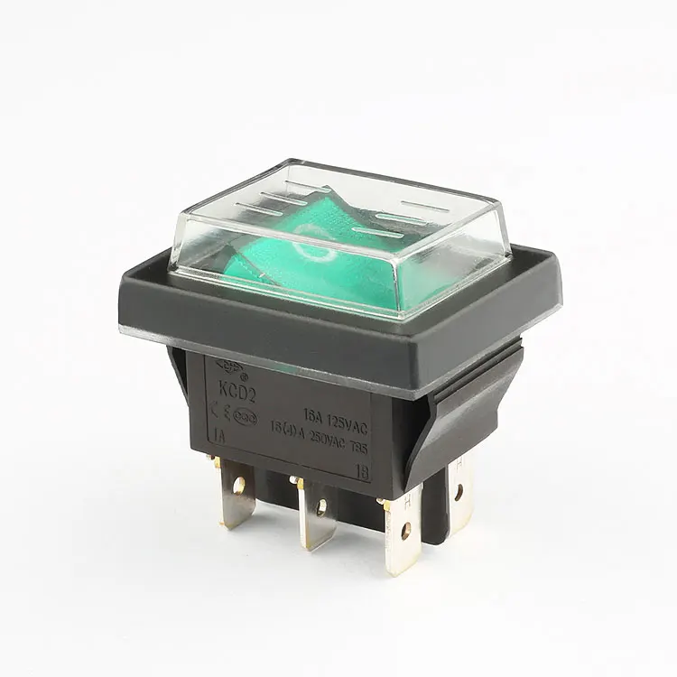 Electric switch for appliances  6 pin waterproof cover IP65  rocker switch hot sale 2023