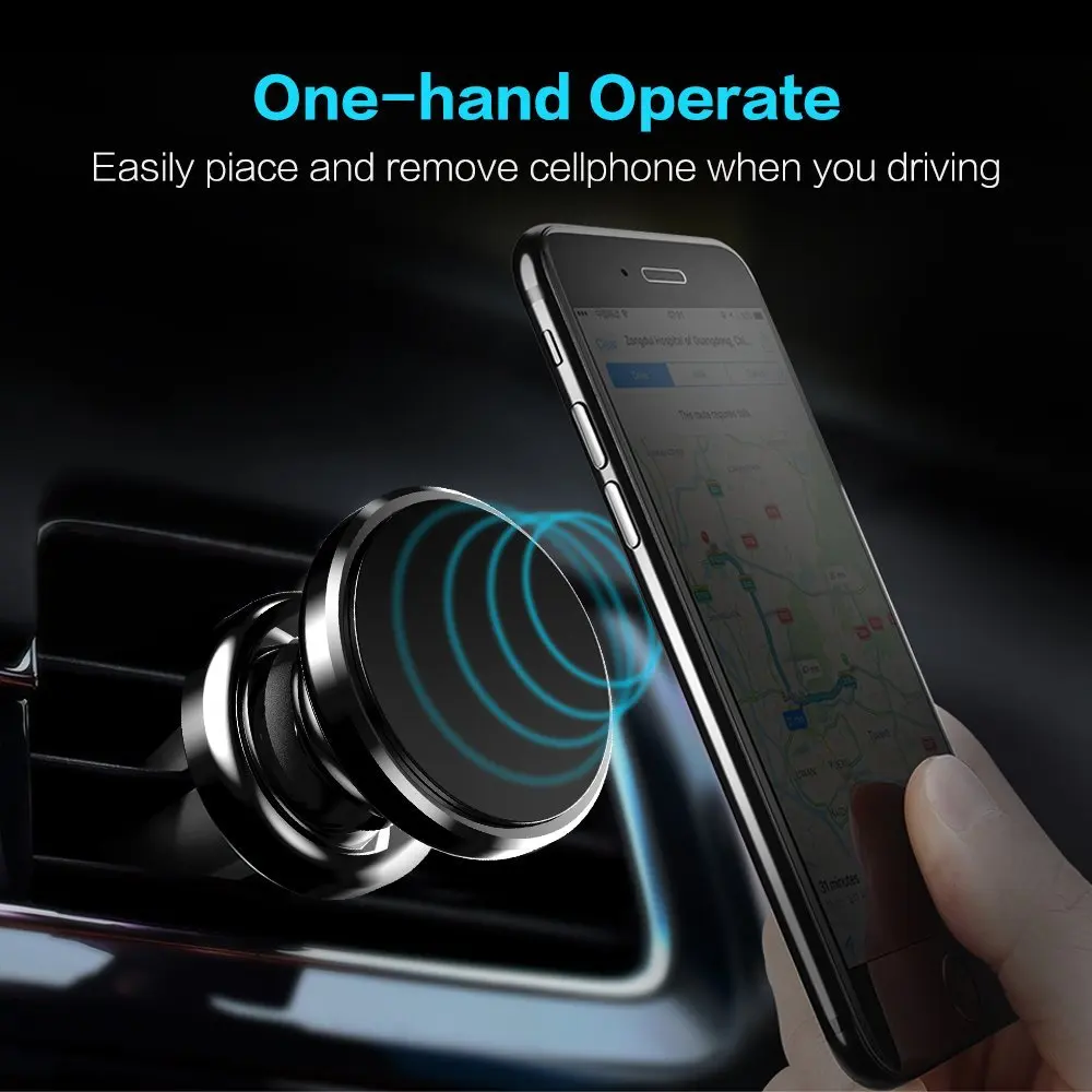 
Manufacturer New Arrival Cell Car Air Vent Magnet Phone Holder for iphone X6 6p 7 8 Samsung 