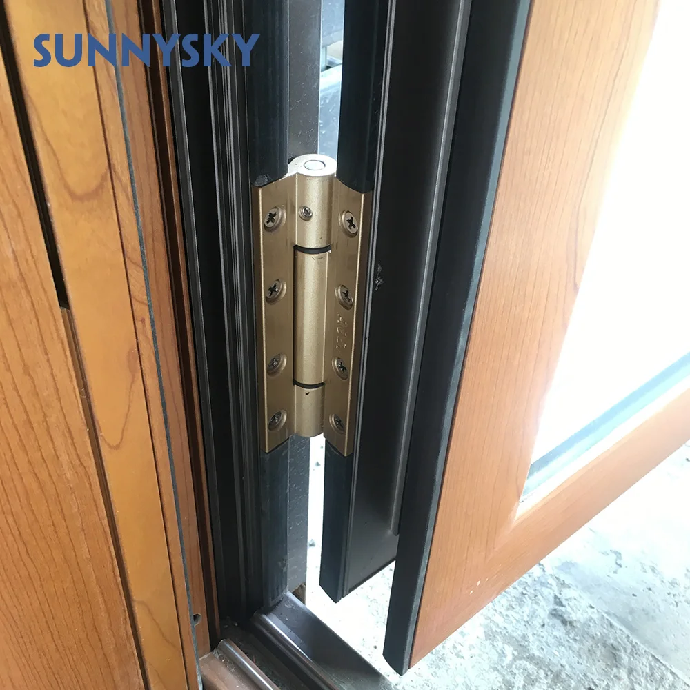 
Residential medium stile aluminum accordion elevation folding door for direct ireland 