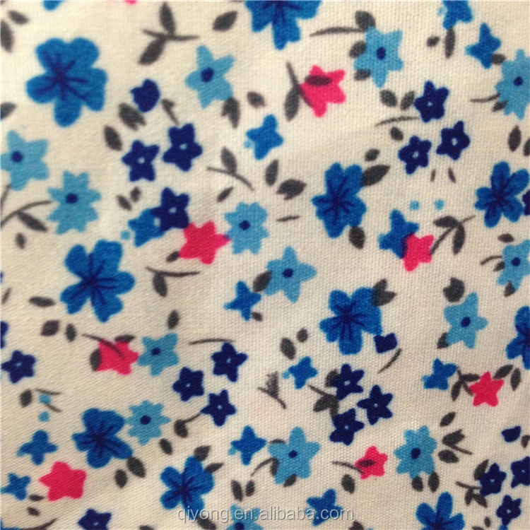 Лидер продаж, матовая ткань из микрофибры с маленькими цветами, 100% Полиэфирная Бумага, принт для нарукавника, платья