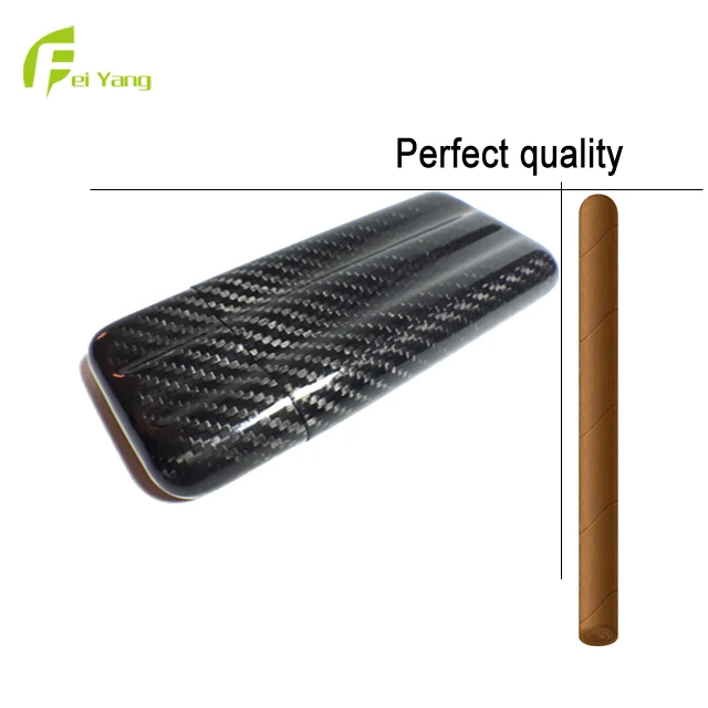 100%  real Carbon fiber 3 tube cigar case