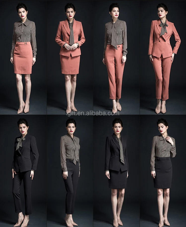 OEM Recycle Plastics RPET Custom Design Ladies Popular Office Uniform Designs for Women Blazer Uniforms