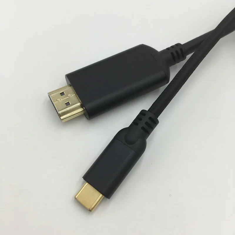 Стандартный USB 3.1 для HD ми кабель 2 м 3 м USB C до HD 4 К кабель