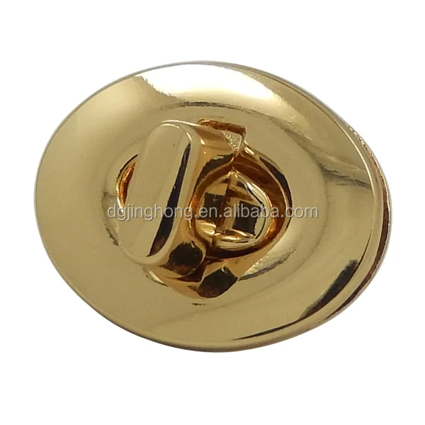 Oval Twist Bag Turn Accessories Buckle Hardware Metal Lock
