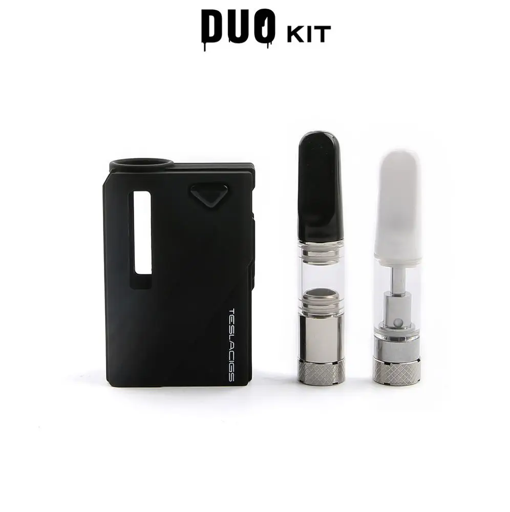 Tesla Original Factory Supply CBD Oil Cartridge Mini DUO for 2 in 1 Vaporizer