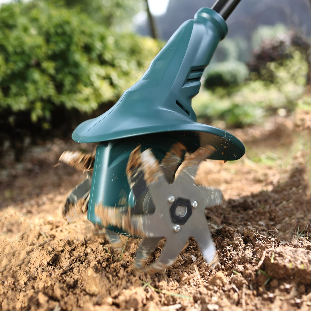 
East Tool 20V electric Cordless Lithium Garden rotary Hoe rake hoe combination 