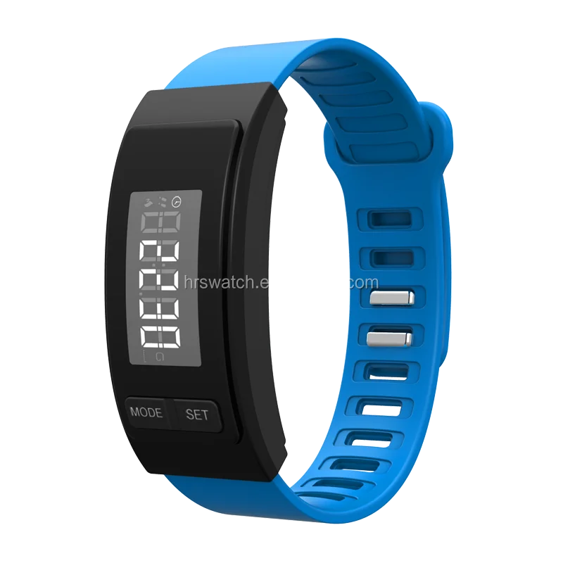 OEM Silicone Digital Promotion Gift Watch Step Counter Step Distance Calorie Burn Counter Pedometer Bracelet Watch