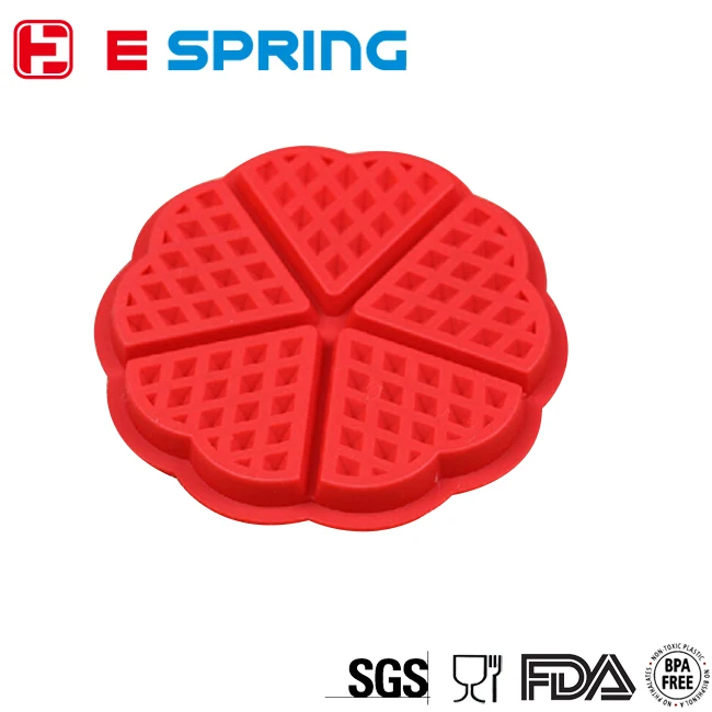 4 полости вафли торт шоколад силиконовые формы для выпечки Пан Bubble вафельный