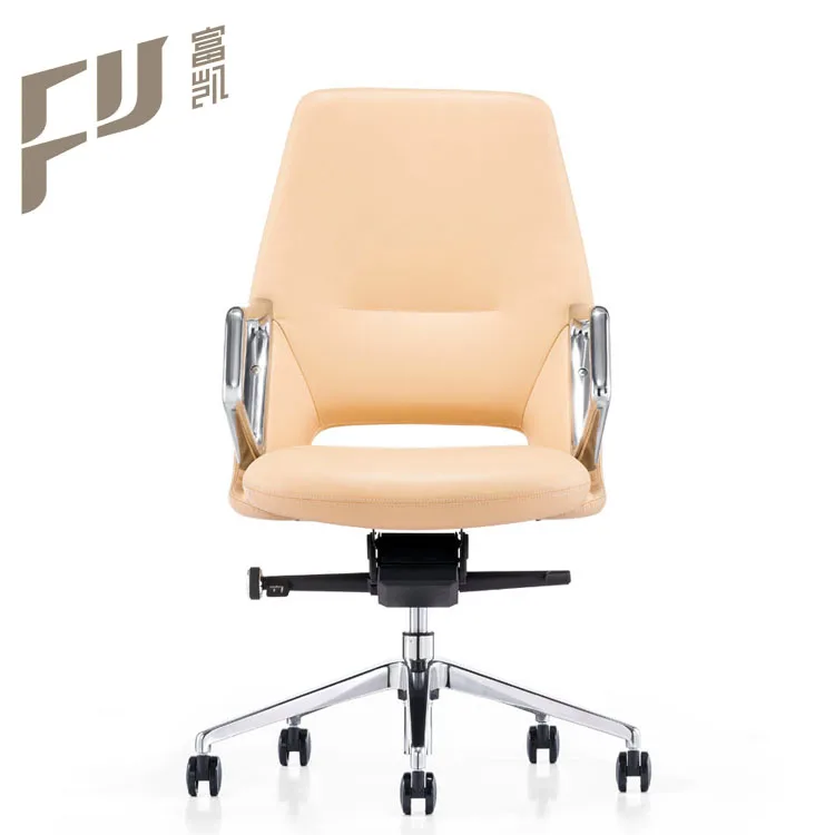 mid back cheap german leather office swivel staff chairs