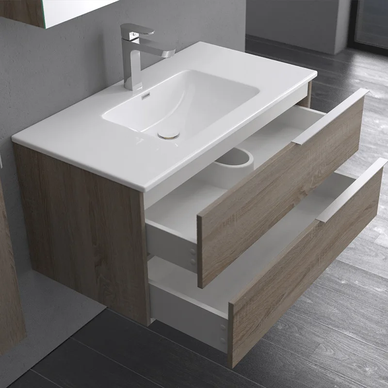 MDF SS Wash Vanities Bathroom Vanity Small Cabinets with mirror