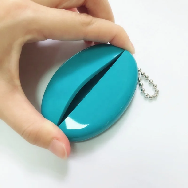 Rubber Squeeze Coin Purse Change Holder