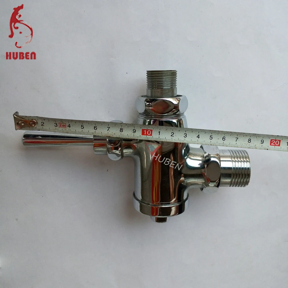 
Time delay brass wall mounted flush valve 