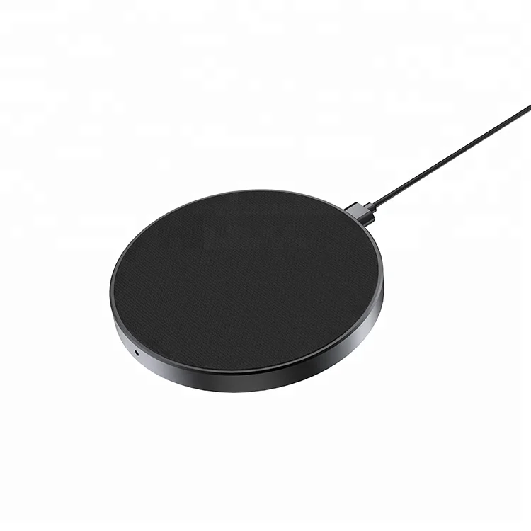 
2020 New Invention Aluminum Fabric 10W Fast Wireless Charging Pad Qi Magnetic Wireless Charger For Samsung Galaxy 