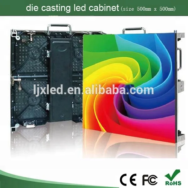 Wholesale P3.91/P4.81 indoor full color die casting rental slim light led cabinet,led display board