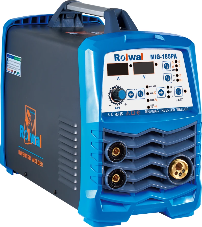 MIG газа Gasless IGBT dc инвертор сварочный аппарат MIG-185PA CO2 для дуговой сварки под флюсом 220V сварочный аппарат
