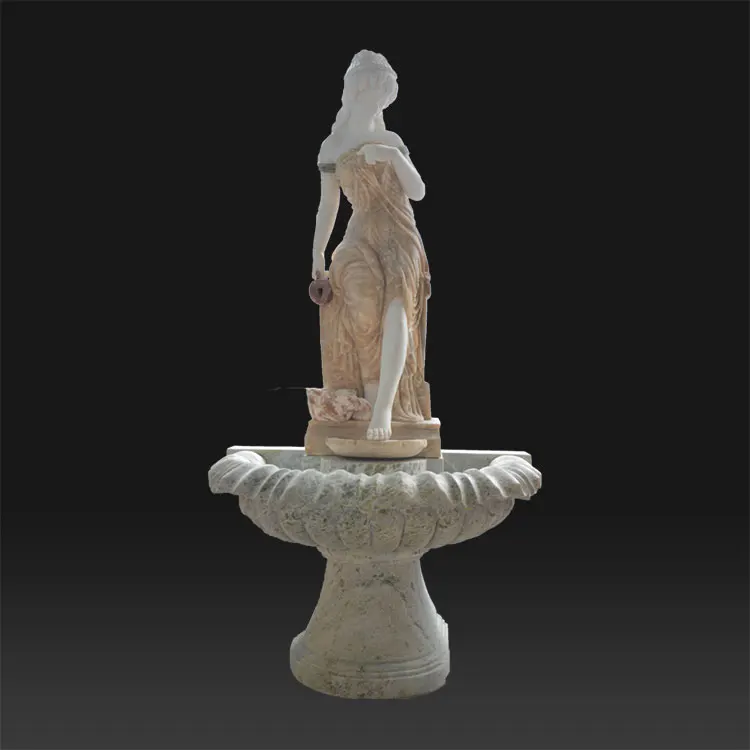 Garden decoration stone marble wall fountain french for sale
