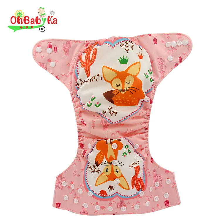 Ohbabyka Digital Position Baby Washable Diapers Reusable Nappy Baby Cloth Diapers Custom