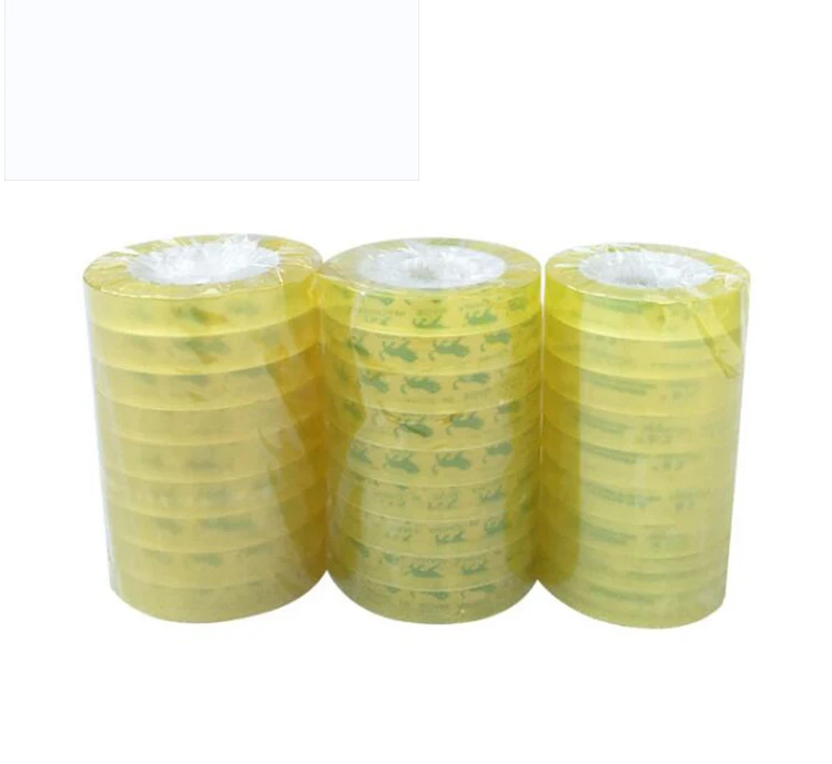 6 Rolls / Pack Home Office School Use Stationery Transparent Adhesive Tape