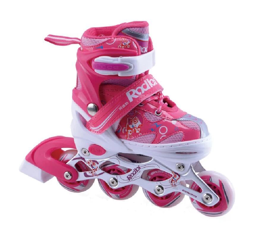 PU material all wheels flash roller skates