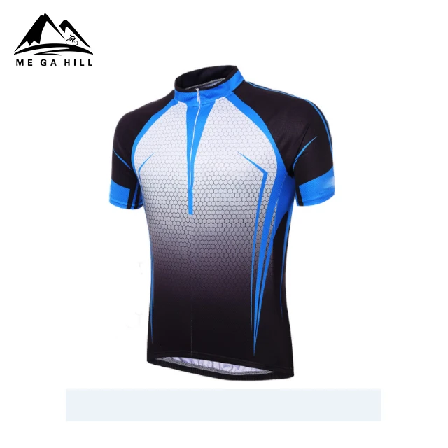 elastic hem short sleeve accept custom cycling jersey China oem clothing uniformes de ciclismo