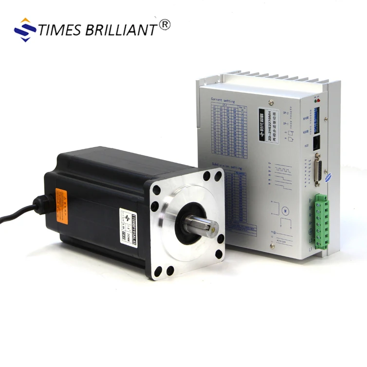 
110mm wide China factory 2 phase Hybrid 20N.m high torque nema 43 stepper motor with driver kit forCNC Machine 