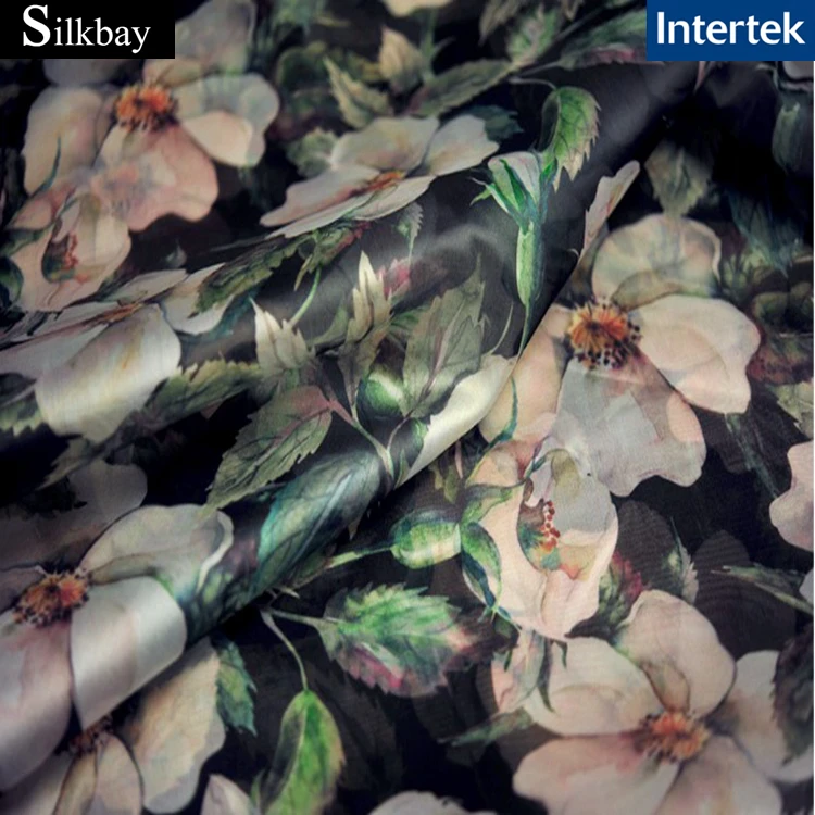 100% silk satin organza sillk fabric Raw silk fabric