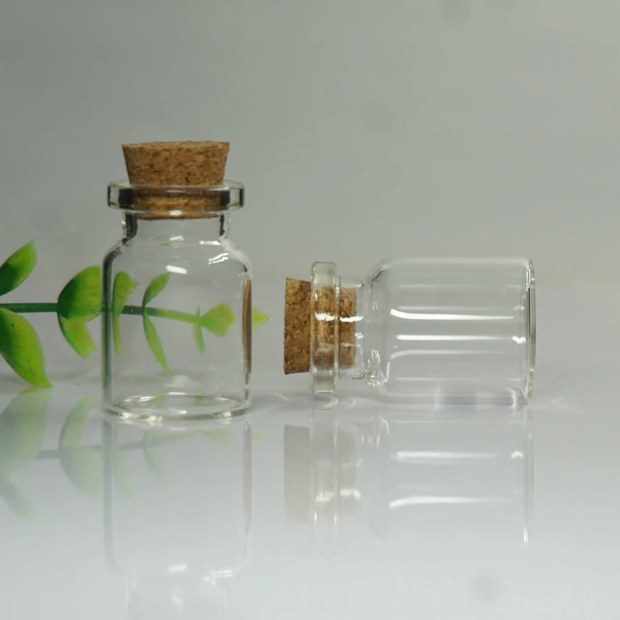 
Wholesale decorative tiny 5ml glass vials bottles with cork 